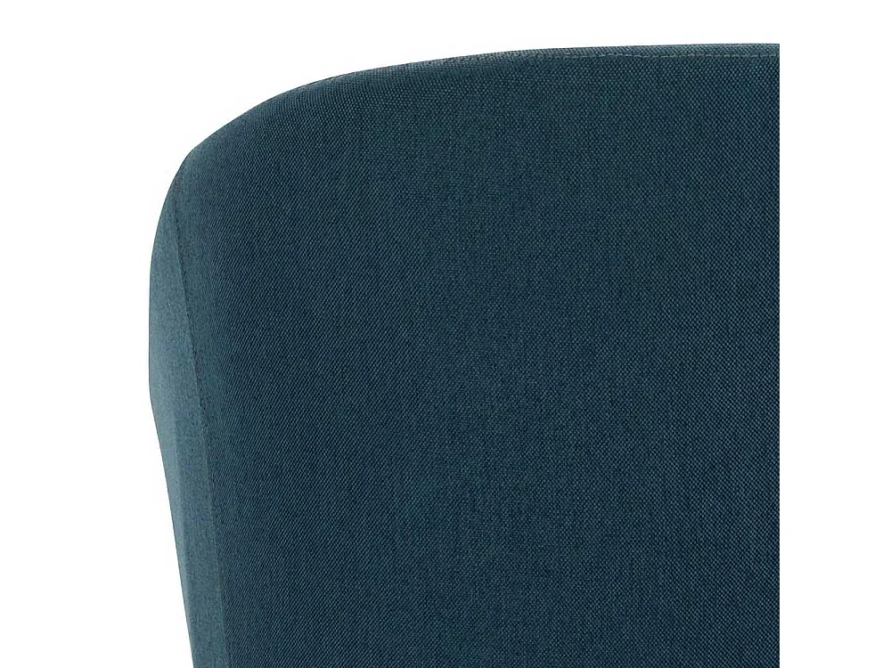 Cocktail Stühle in Blau und Schwarz Webstoff Bezug (2er Set)