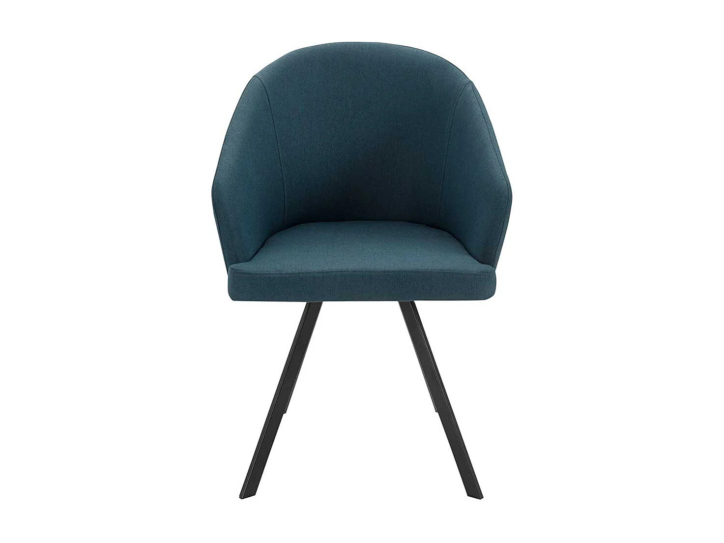 Cocktail Stühle in Blau und Schwarz Webstoff Bezug (2er Set)