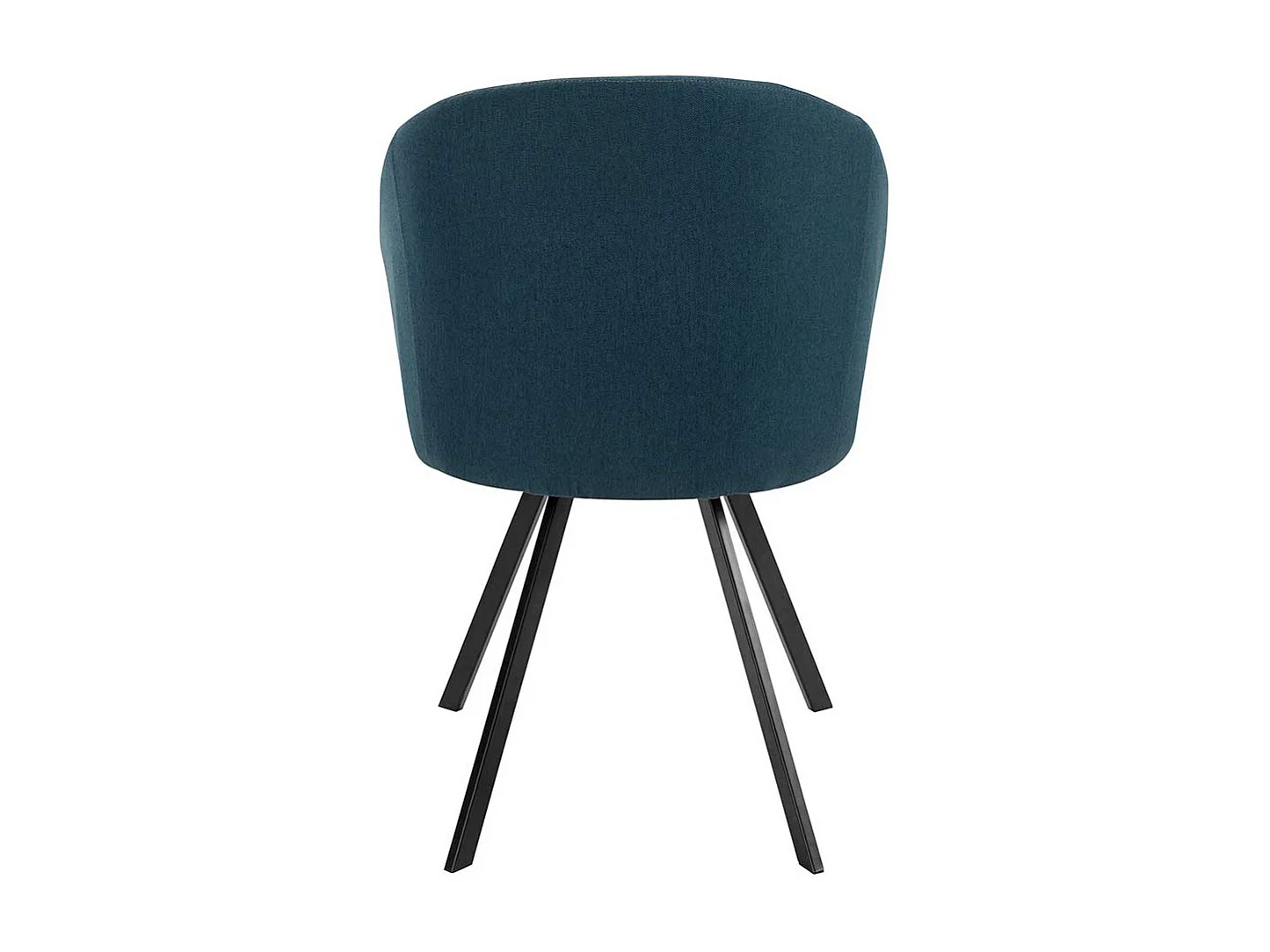 Cocktail Stühle in Blau und Schwarz Webstoff Bezug (2er Set)