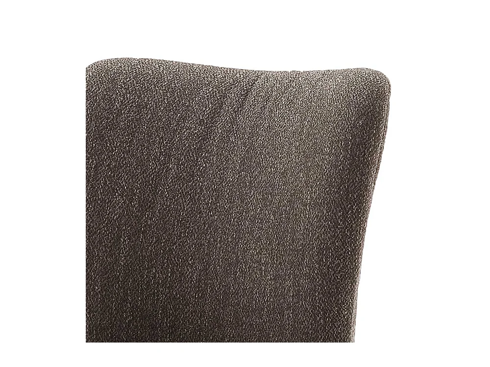 Hochlehner in Hellbraun Stoff Metallgestell (2er Set)