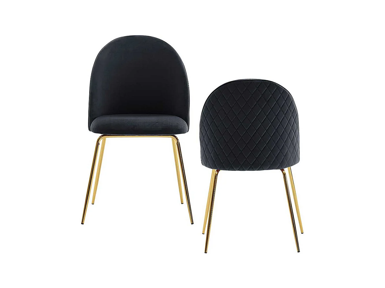 Esstisch Stühle Stühle im Retrostil mit Gestell aus Metall (2er Set)