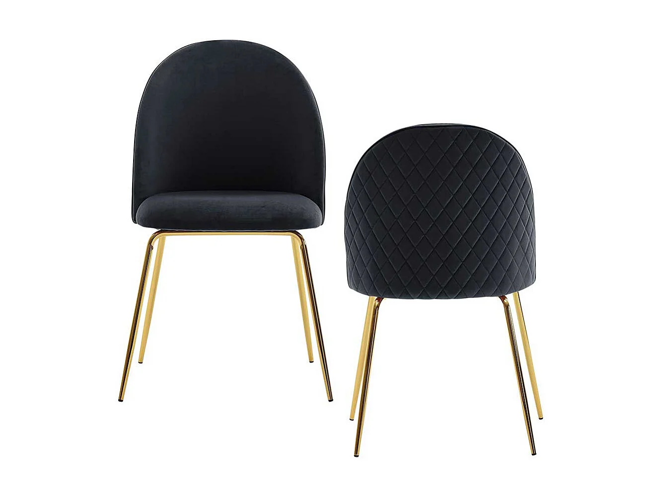 Esstisch Stühle Stühle im Retrostil mit Gestell aus Metall (2er Set)