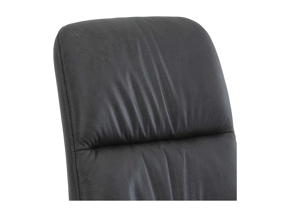 Freischwinger Stuhl in Anthrazit und Schwarz Microfaser (Set)