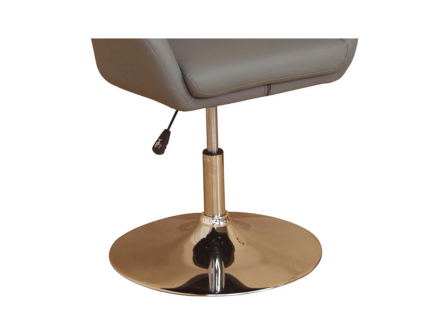 Cocktail Drehstuhl in Grau höhenverstellbar