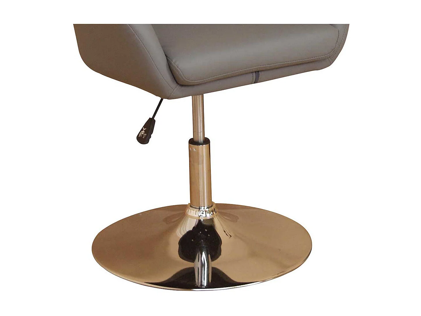 Cocktail Drehstuhl in Grau höhenverstellbar