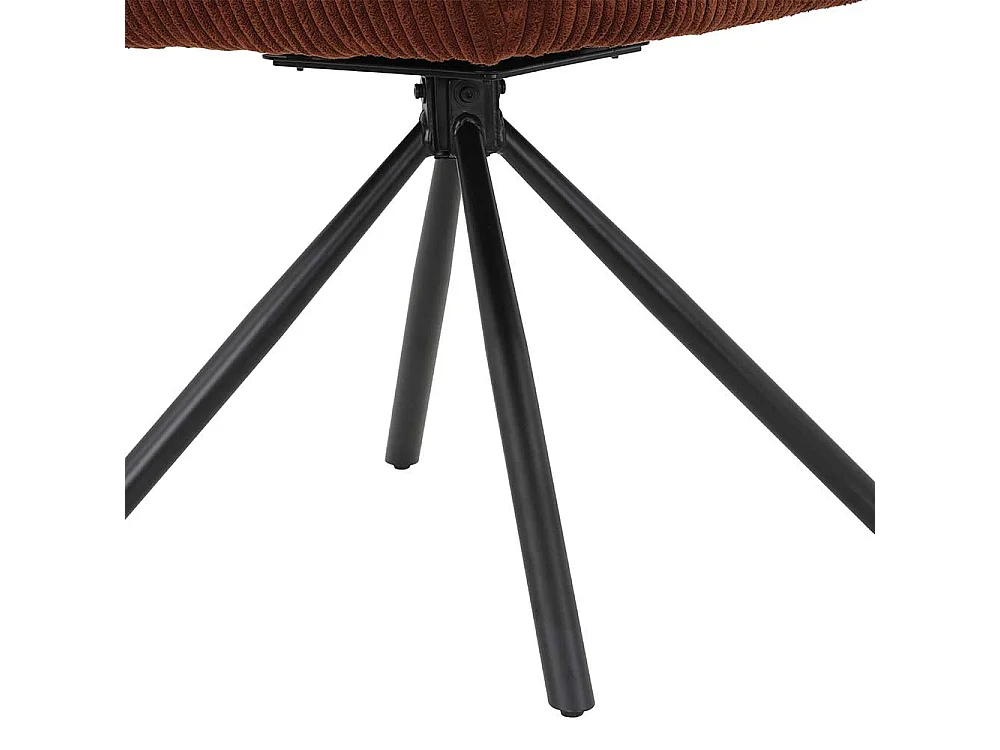 Drehstuhl aus Samtvelours Gestell aus Metall (2er Set)