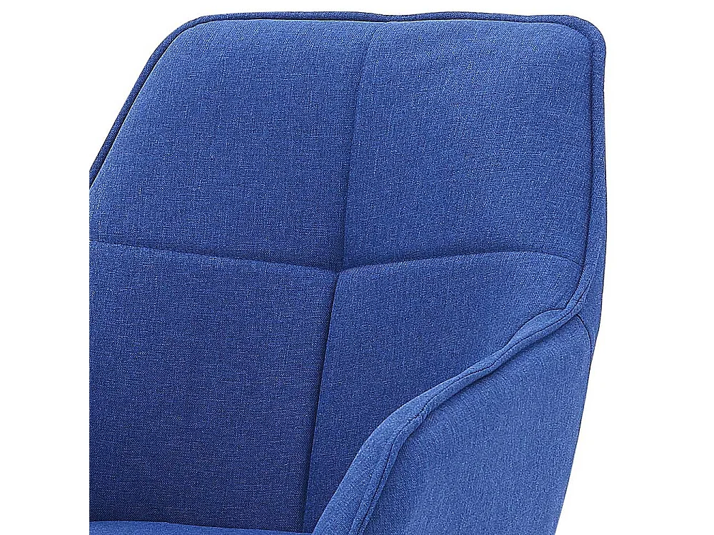 Polster Armlehnenstuhl in Blau und Schwarz aufwendigen Steppungen