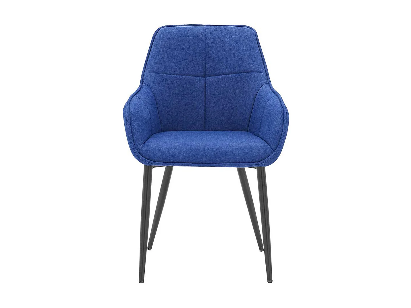 Polster Armlehnenstuhl in Blau und Schwarz aufwendigen Steppungen