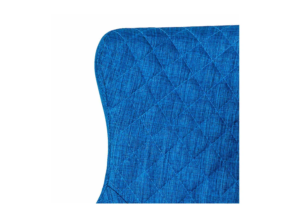 Polsterstuhl in Blau Webstoff