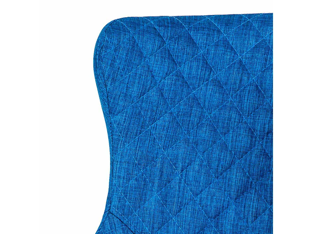 Polsterstuhl in Blau Webstoff