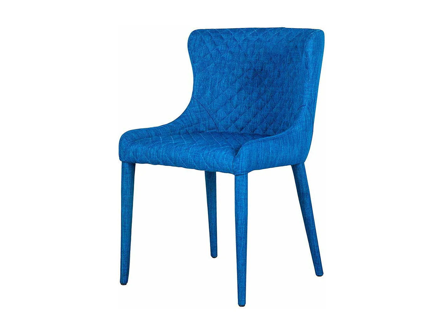 Polsterstuhl in Blau Webstoff