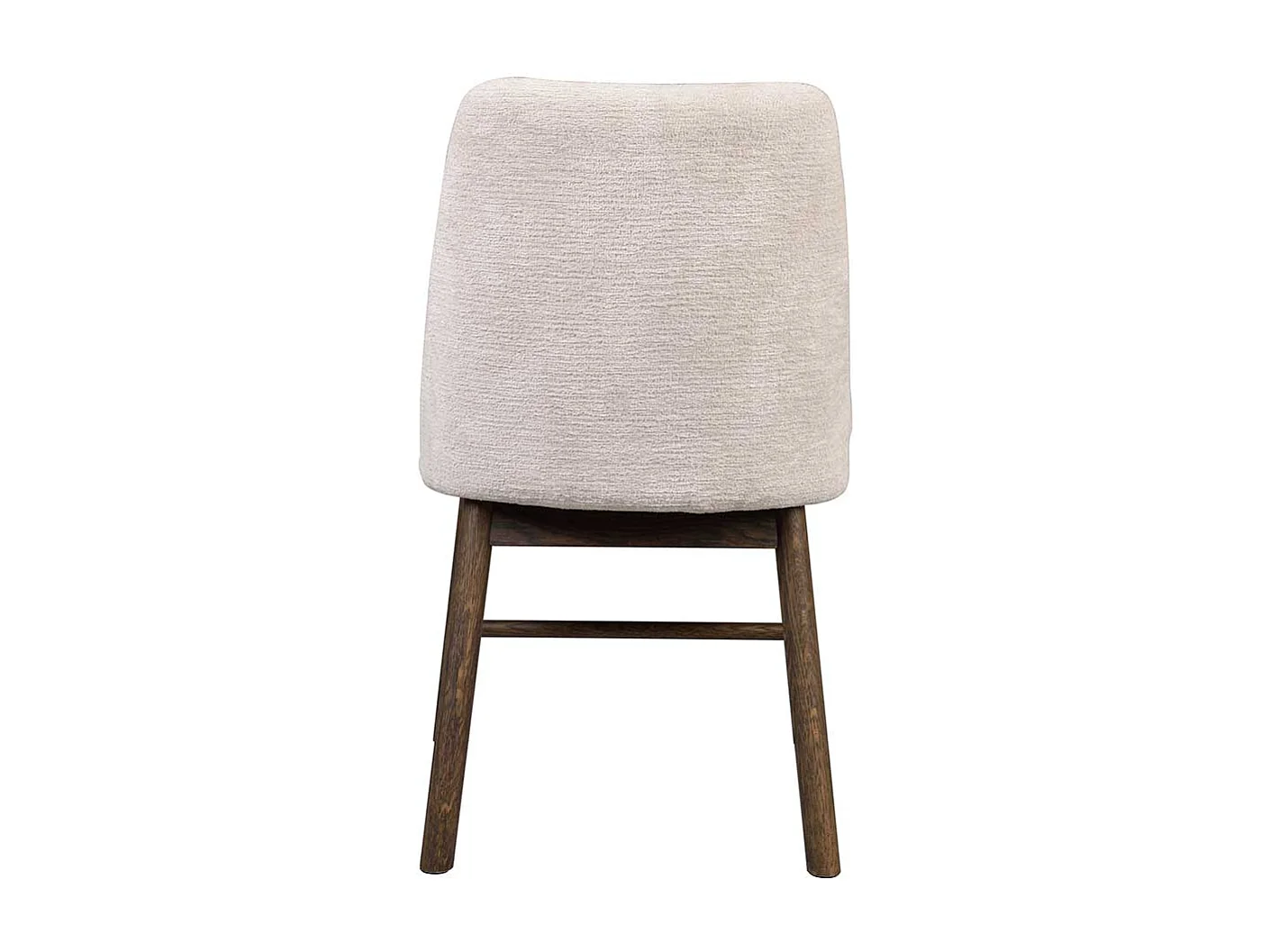 Polsterstühle aus Eiche Massivholz Braun Webstoff Cremeweiß (2er Set)