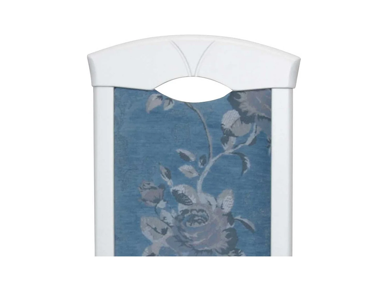 Stuhl Set Küche modern in Blau und Weiß Blumen Motiv (2er Set)