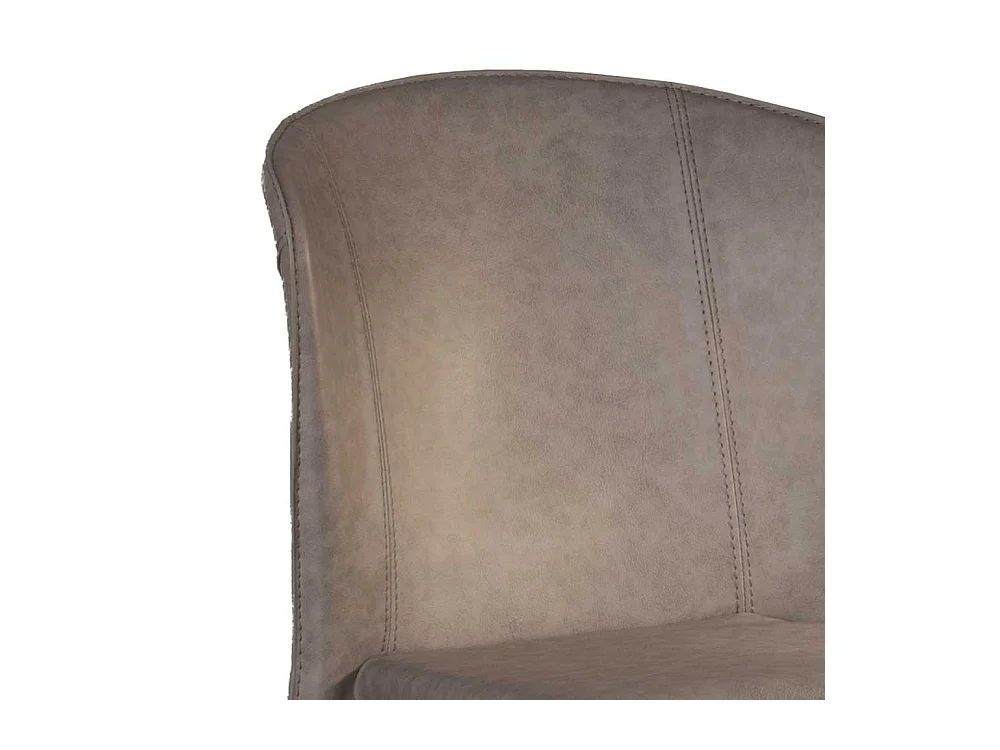 Kunstleder Küchenstühle in Grau modern (2er Set)