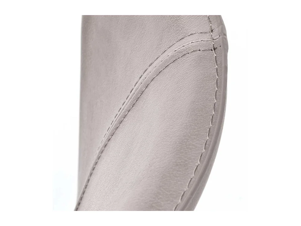 Kunstleder Küchenstühle in Grau modern (2er Set)