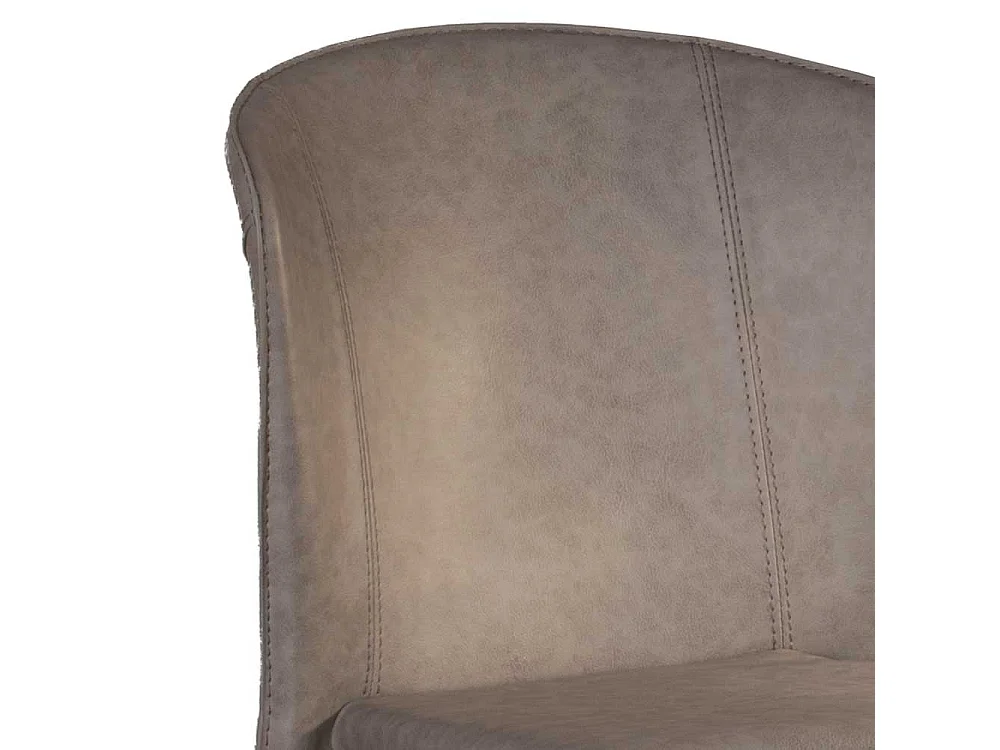 Kunstleder Küchenstühle in Grau modern (2er Set)