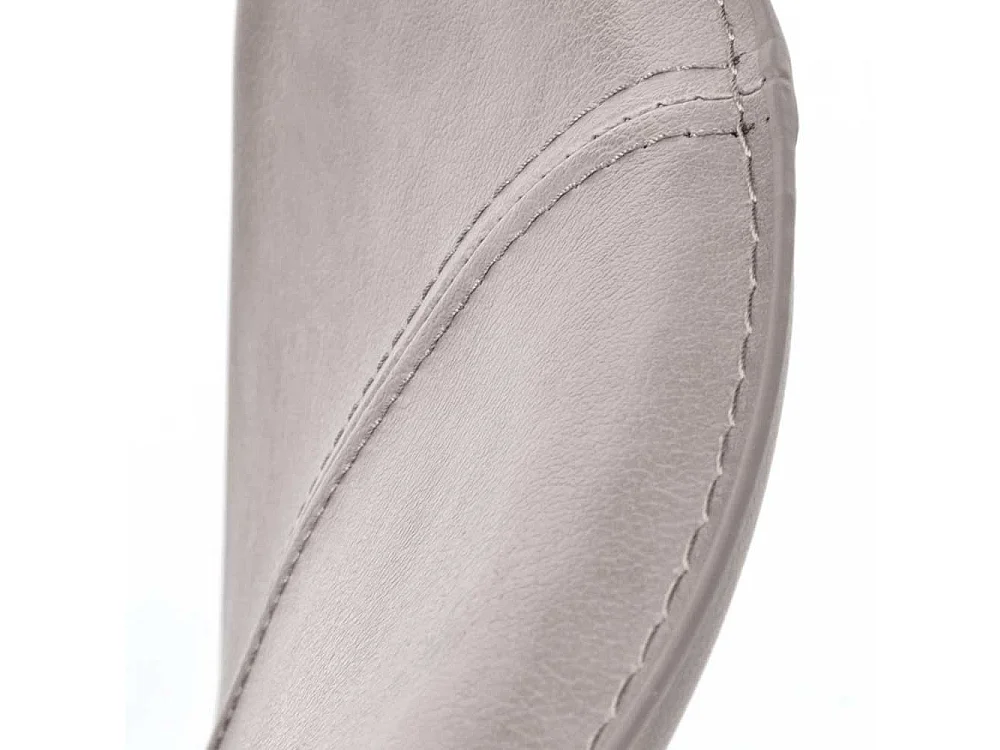 Kunstleder Küchenstühle in Grau modern (2er Set)