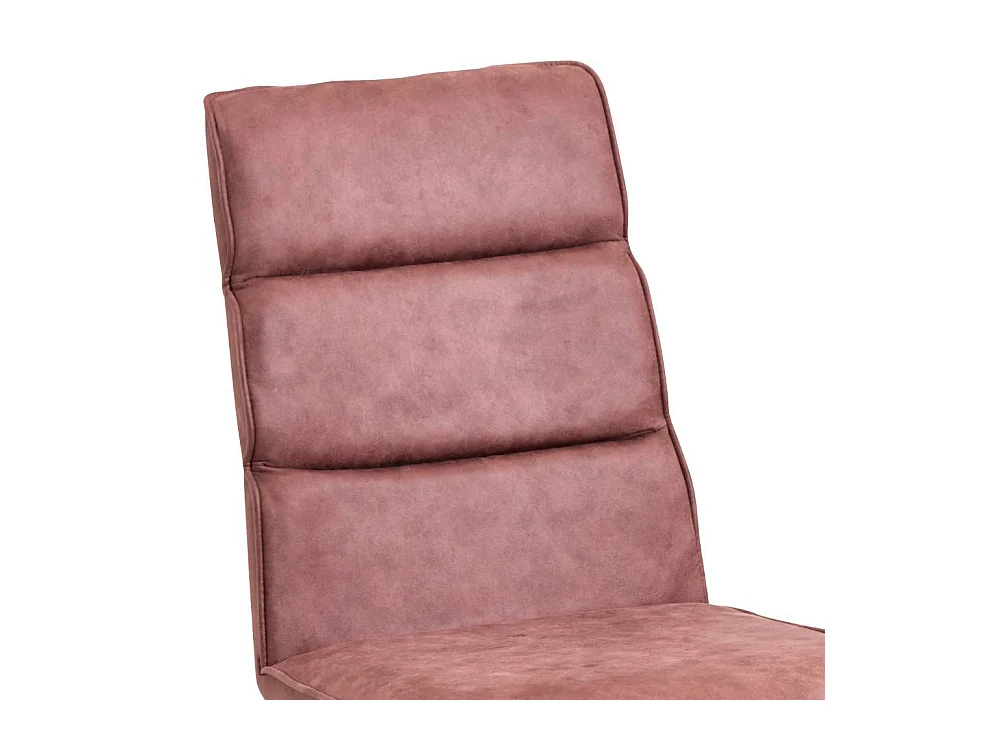 Esszimmerstuhl Polsterstuhl in Rosenholz aus Microfaser (2er Set)