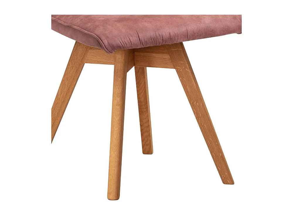 Esszimmerstuhl Polsterstuhl in Rosenholz aus Microfaser (2er Set)