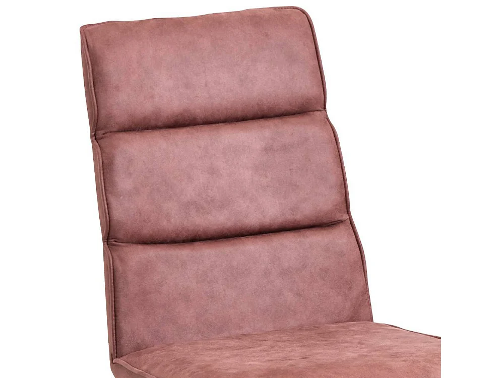 Esszimmerstuhl Polsterstuhl in Rosenholz aus Microfaser (2er Set)