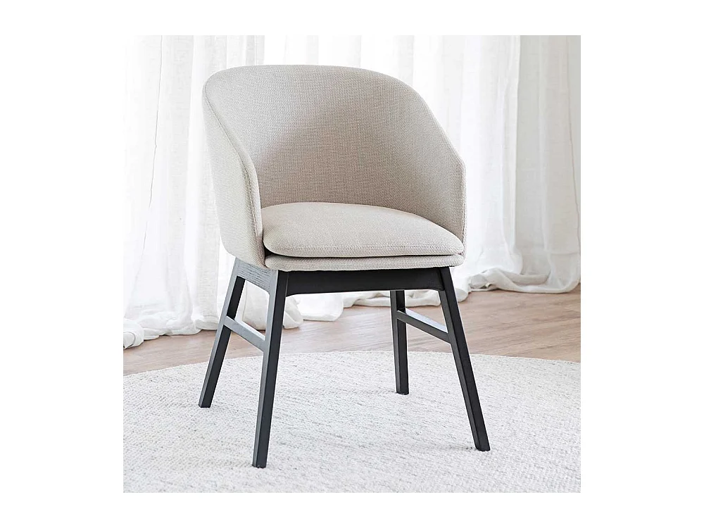 Esstisch Stühle im Skandi Design Armlehnen (2er Set)