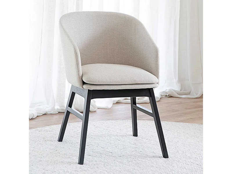 Esstisch Stühle im Skandi Design Armlehnen (2er Set)