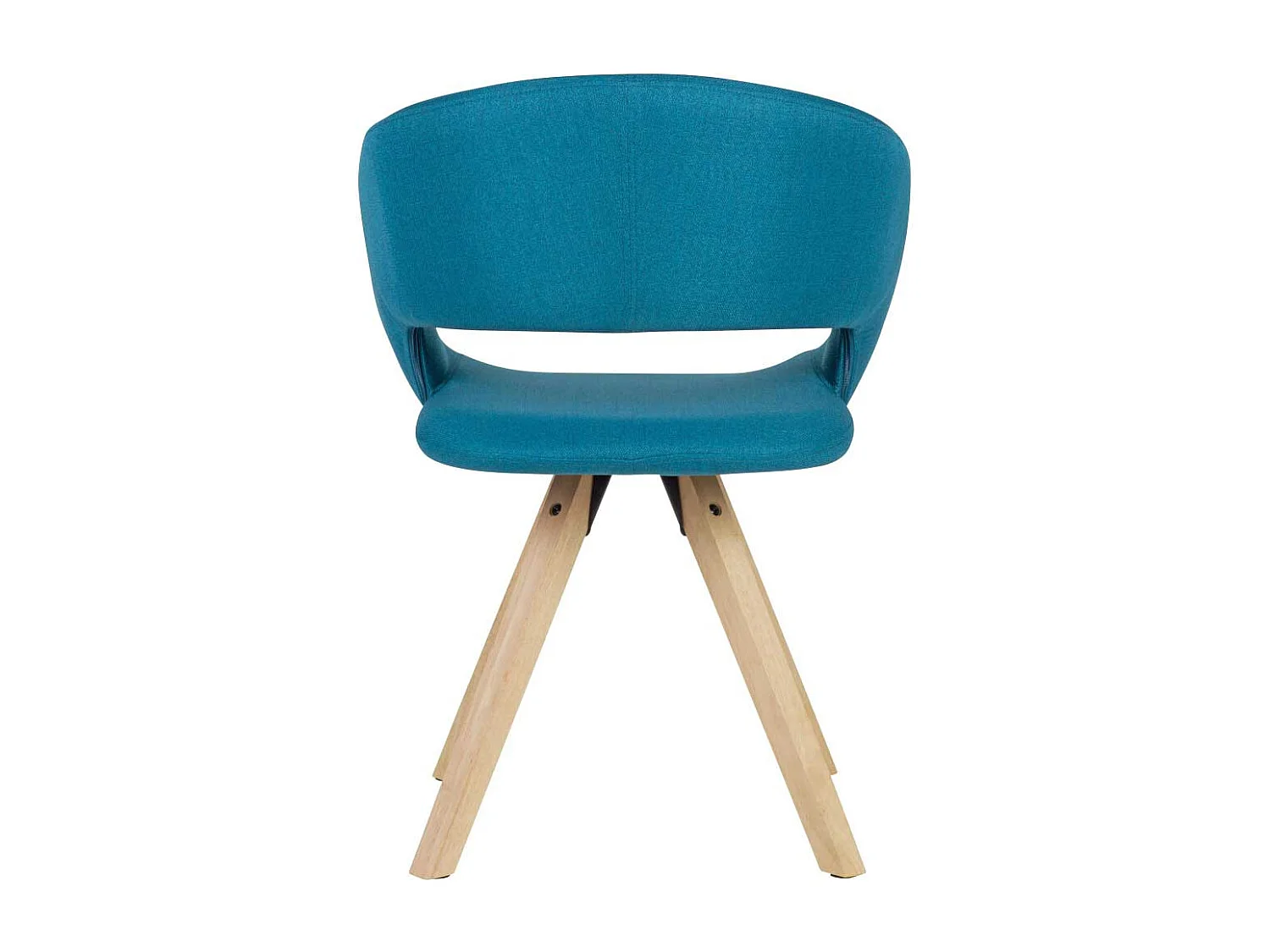 Esszimmerstuhl in Petrol Webstoff offener R�ckenlehne