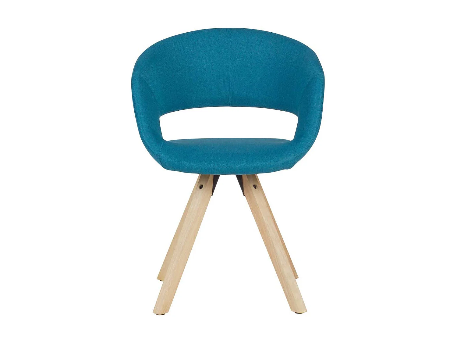 Esszimmerstuhl in Petrol Webstoff offener R�ckenlehne