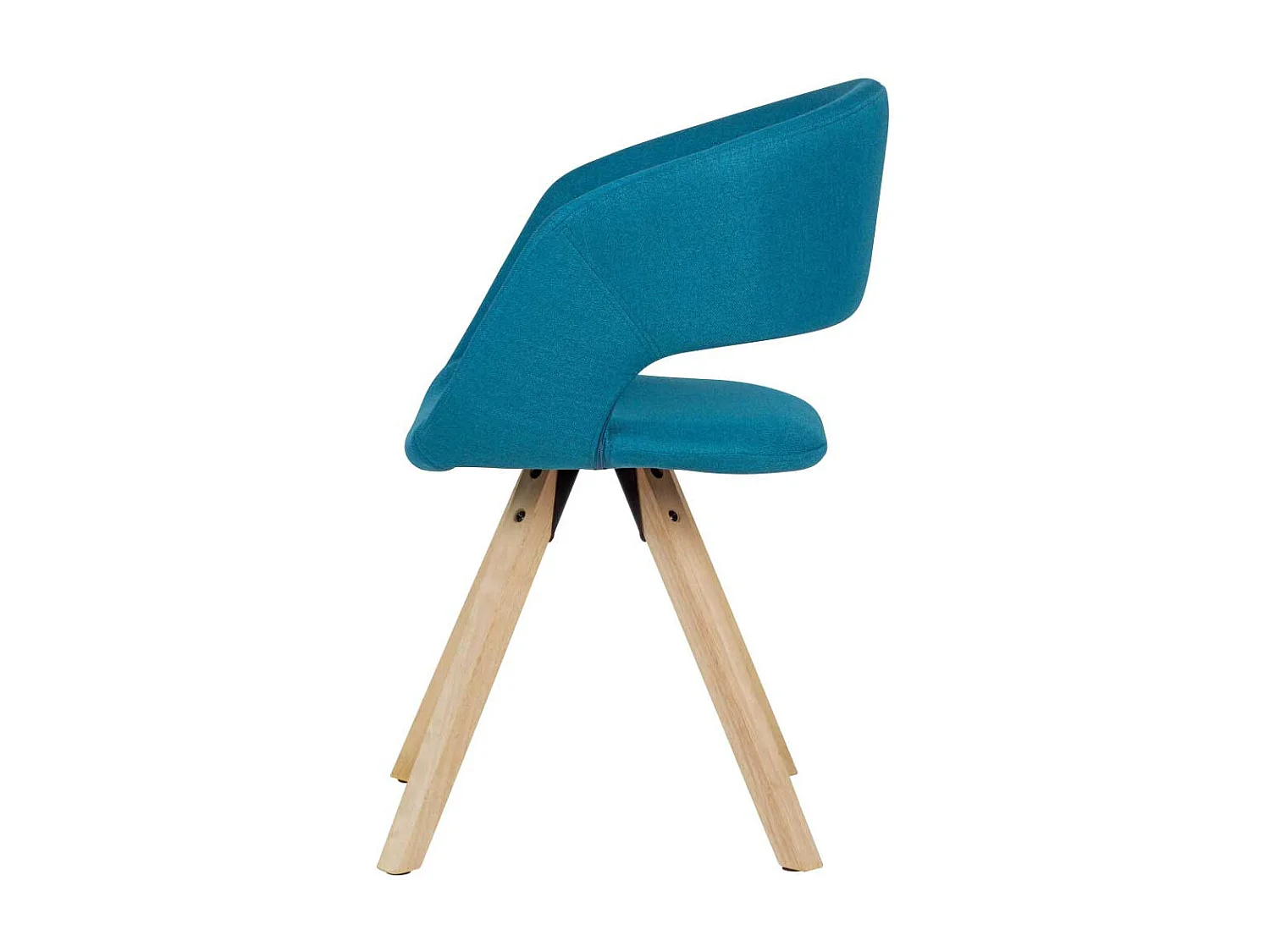 Esszimmerstuhl in Petrol Webstoff offener R�ckenlehne