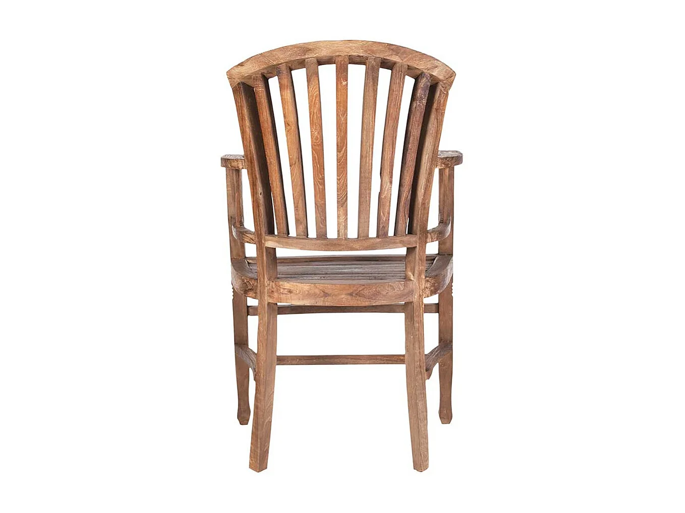 Massivhozstuhl mit Armlehnen Teak