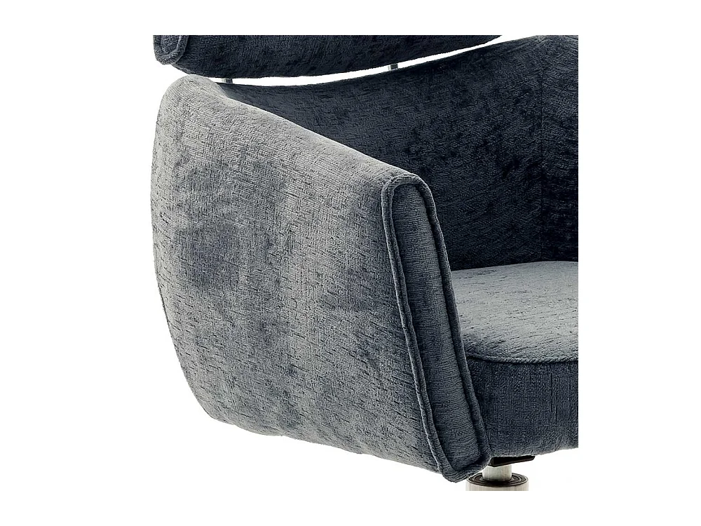 Esszimmerarmlehnstühle modern in Anthrazit drehbar (2er Set)