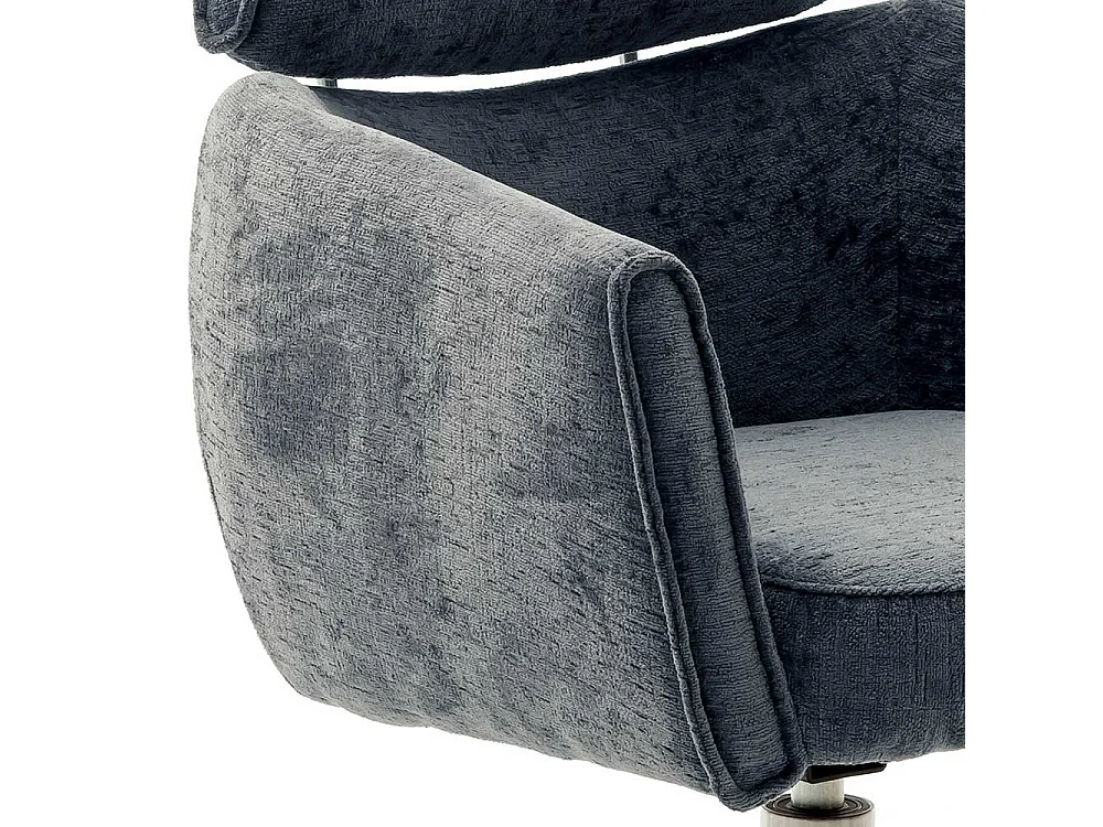 Esszimmerarmlehnstühle modern in Anthrazit drehbar (2er Set)