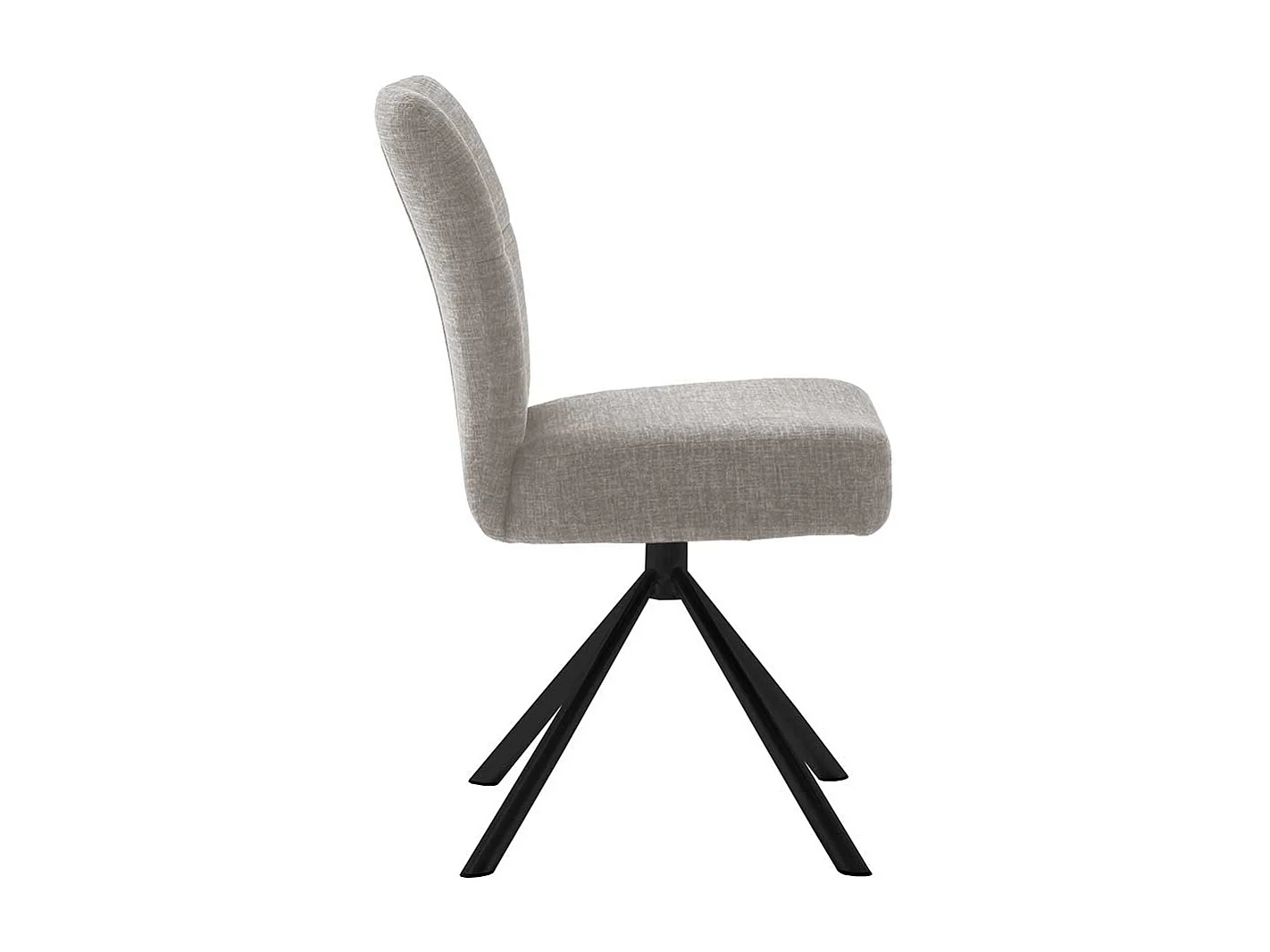 Drehbare Polsterstühle in Hellbraun Gestell aus Metall (2er Set)