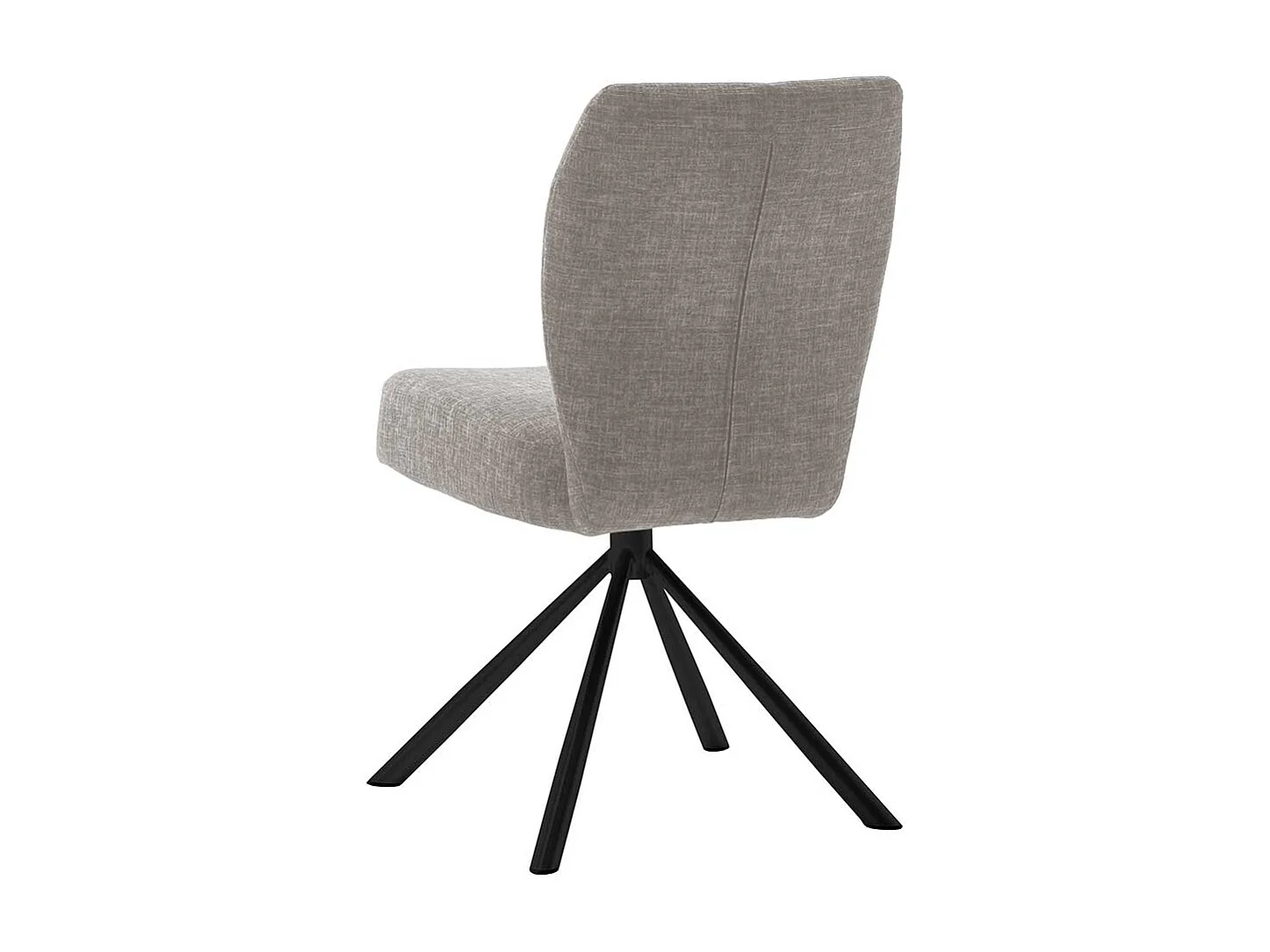 Drehbare Polsterstühle in Hellbraun Gestell aus Metall (2er Set)