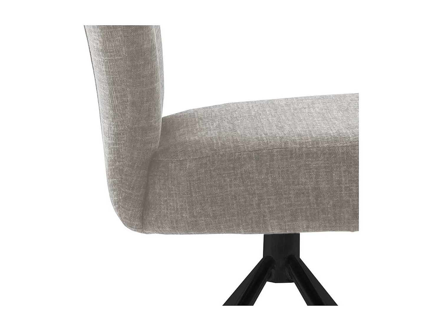 Drehbare Polsterstühle in Hellbraun Gestell aus Metall (2er Set)