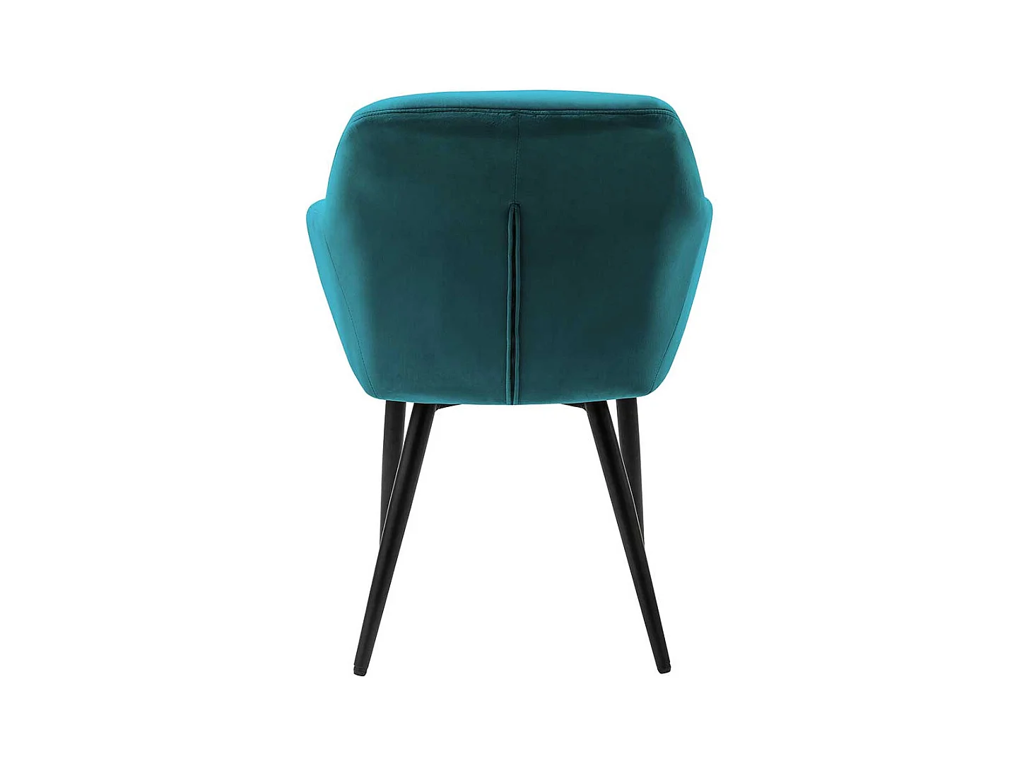 Esszimmerarmlehnstuhl in Türkis Samt Metallgestell