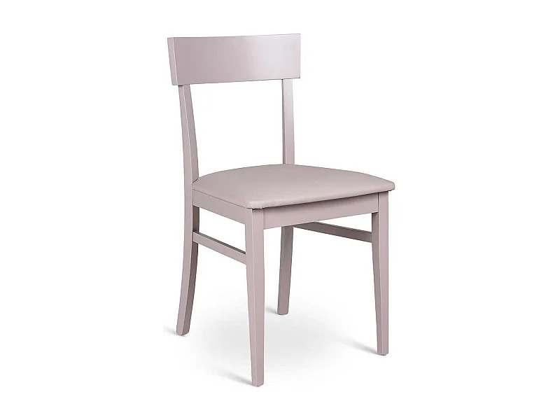 Esstischstuhl in Hellgrau Buche Massivholz (2er Set)