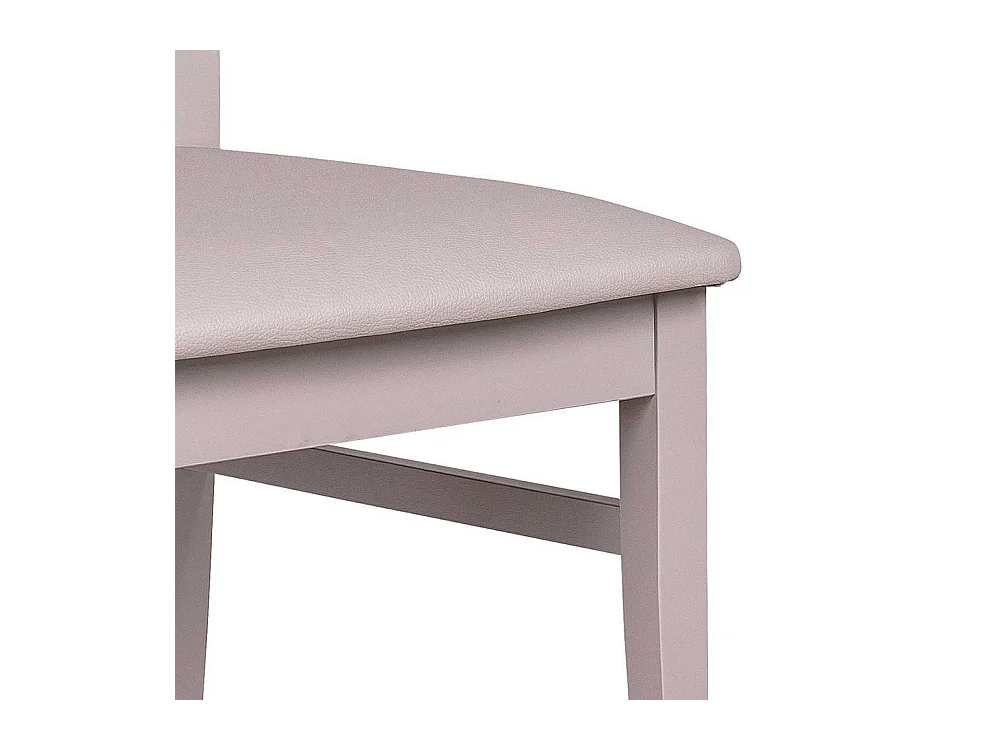 Esstischstuhl in Hellgrau Buche Massivholz (2er Set)