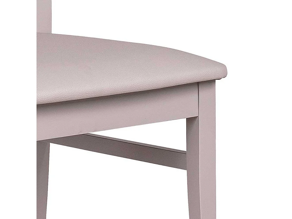 Esstischstuhl in Hellgrau Buche Massivholz (2er Set)