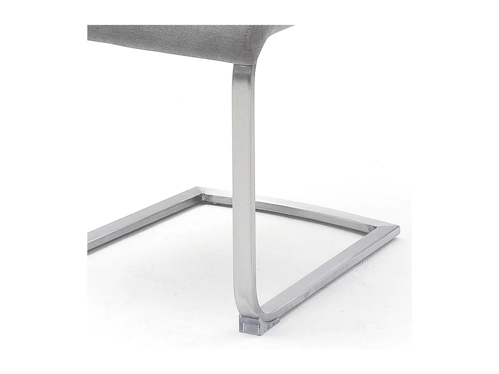 Esstischstuhl Swingstuhl aus Edelstahl und Webstoff (2er Set)