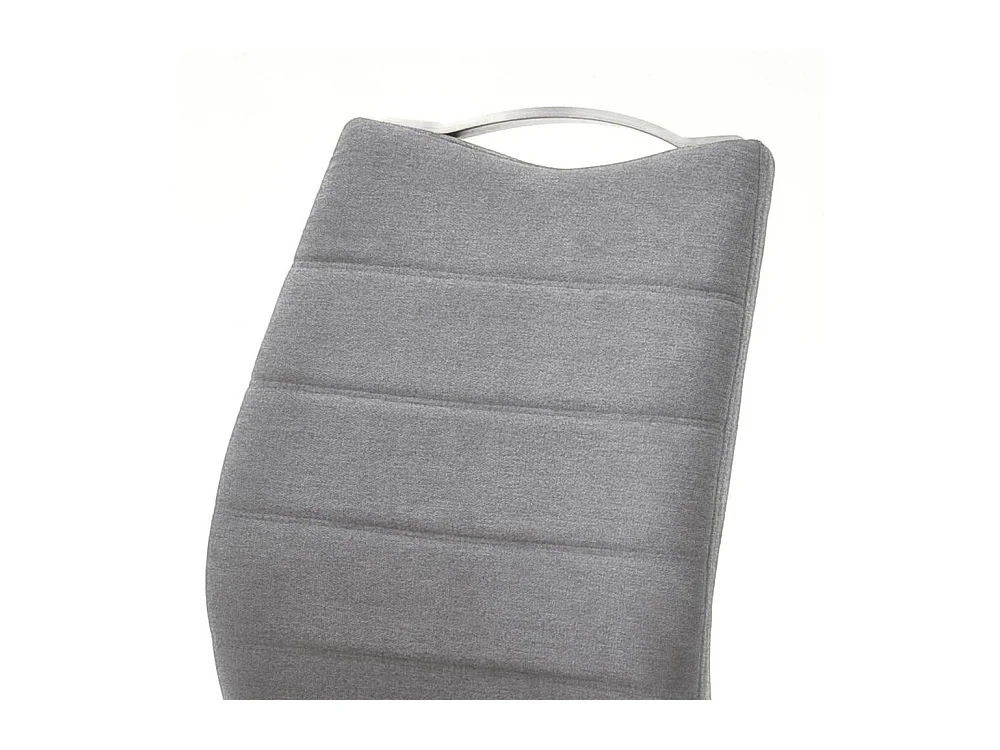 Esstischstuhl Swingstuhl aus Edelstahl und Webstoff (2er Set)