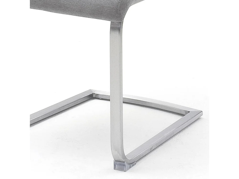 Esstischstuhl Swingstuhl aus Edelstahl und Webstoff (2er Set)