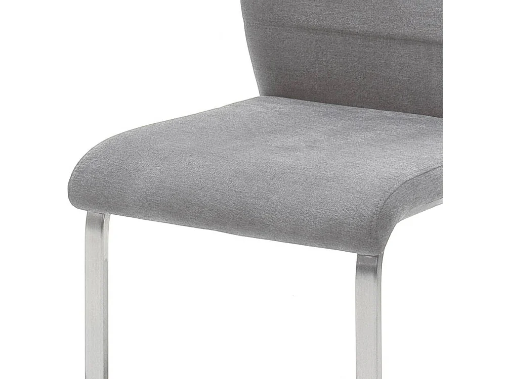 Esstischstuhl Swingstuhl aus Edelstahl und Webstoff (2er Set)