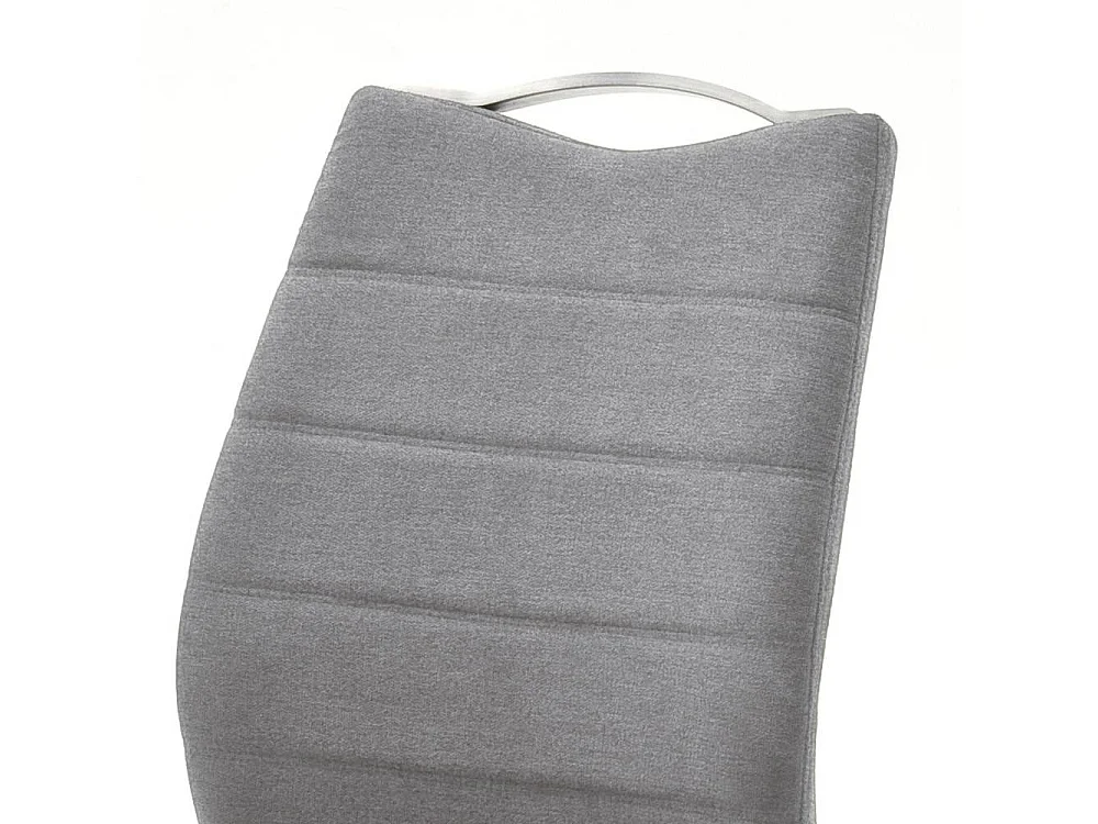 Esstischstuhl Swingstuhl aus Edelstahl und Webstoff (2er Set)