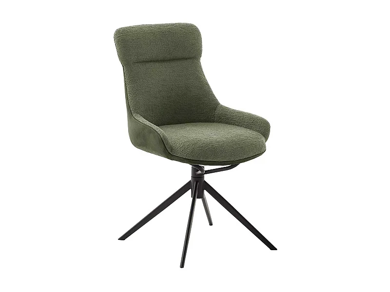 Esstisch Stühle in Oliv Grün Taschenfederkern (2er Set)