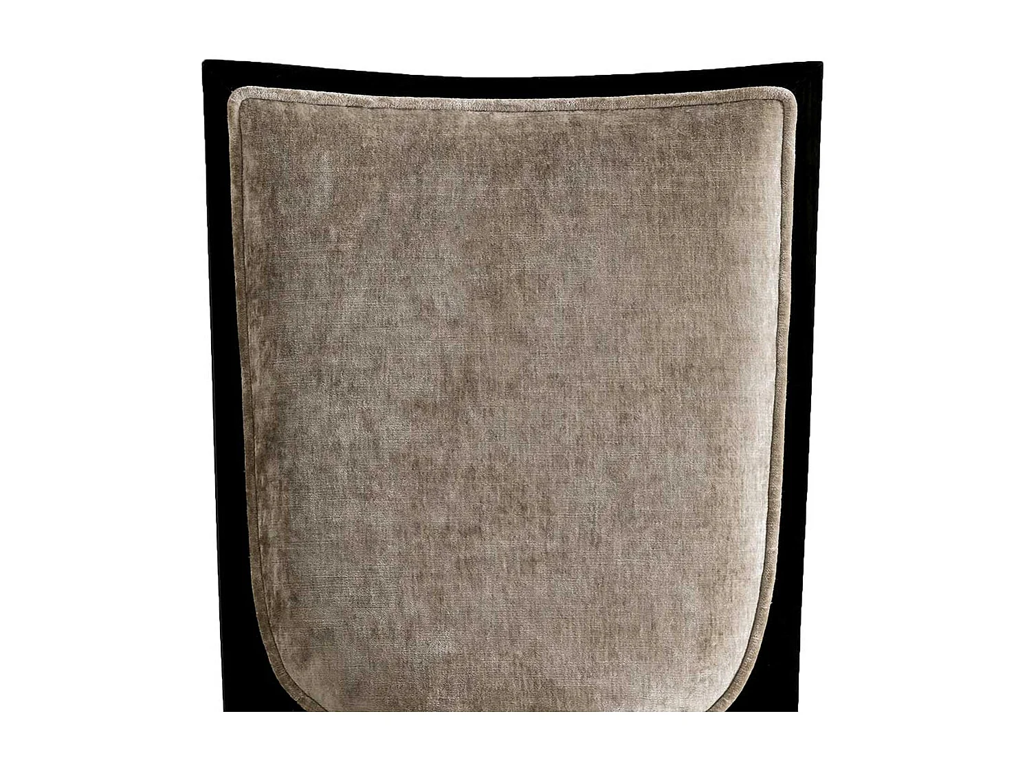 Hochlehner in italienischem Design Hellgrau und Schwarz