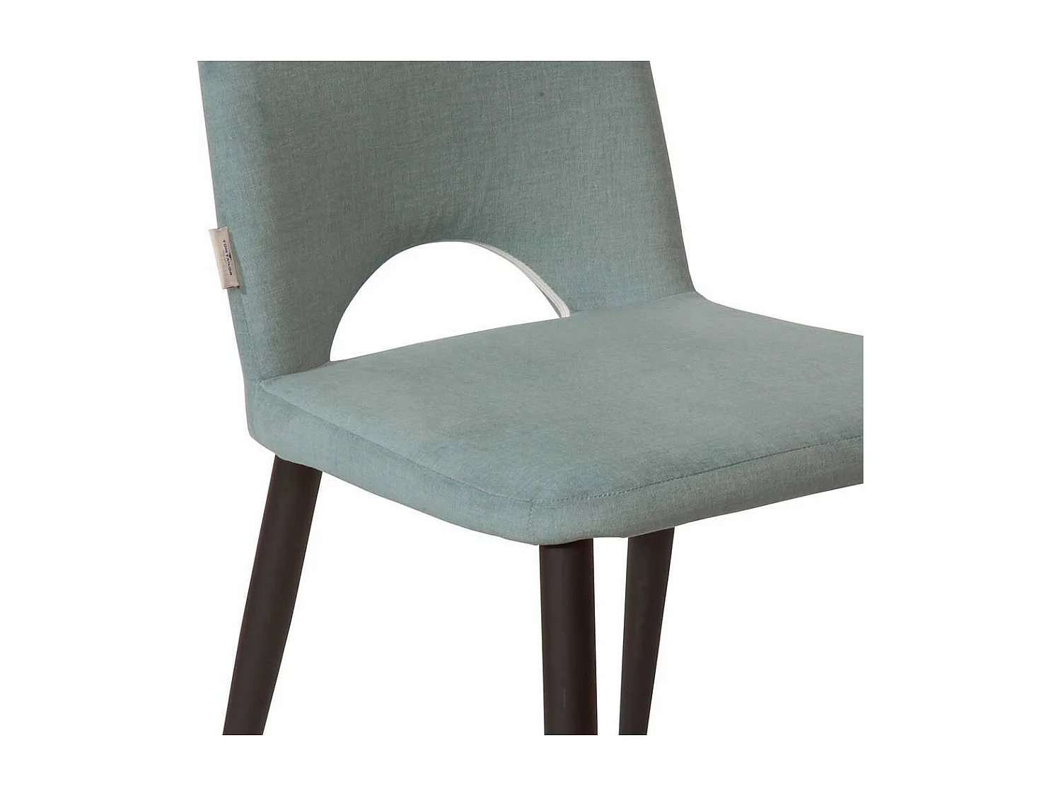 Essstuhl in Graugrün Webstoff (2er Set)