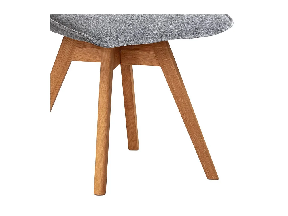 Esszimmerstuhl Polsterstuhl in Grau drehbar (2er Set)