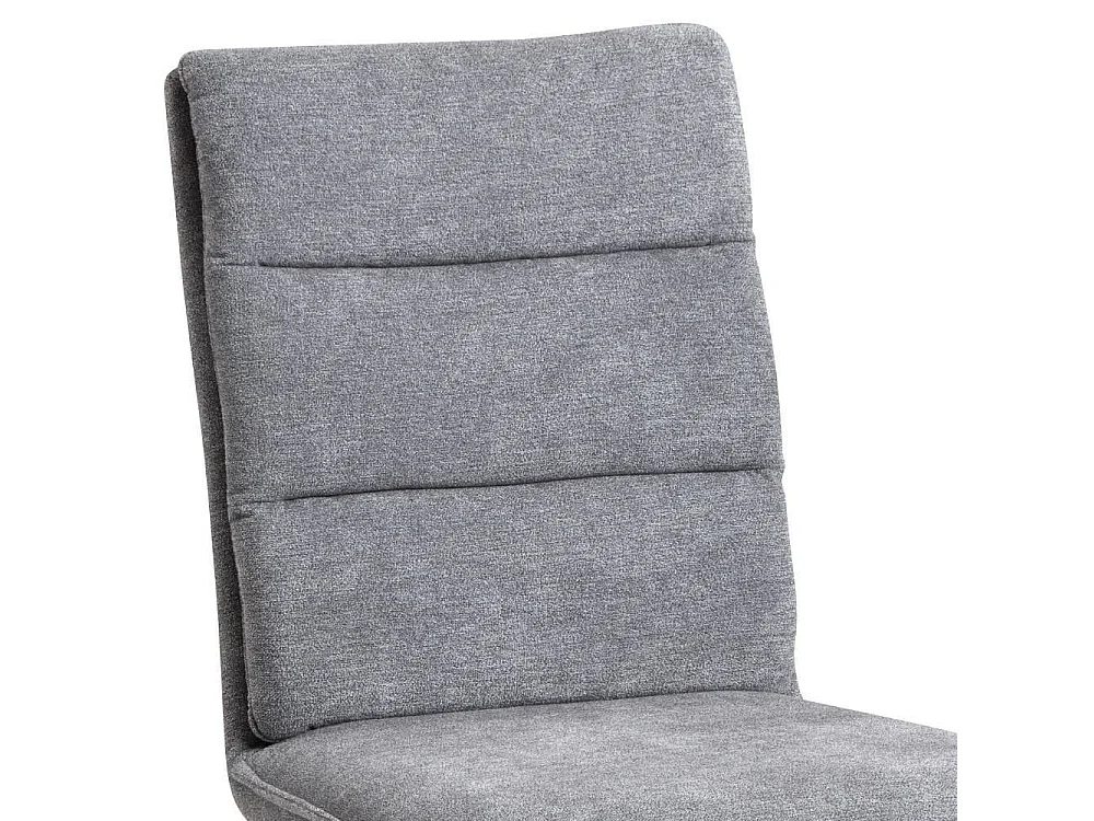 Esszimmerstuhl Polsterstuhl in Grau drehbar (2er Set)