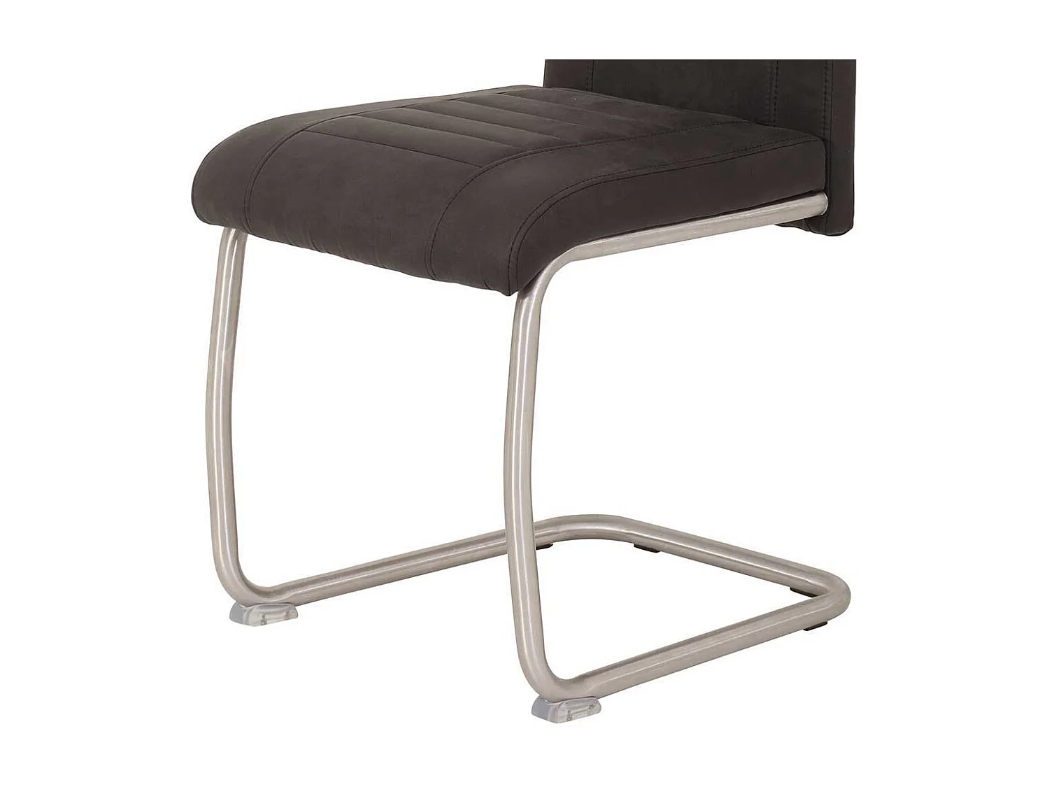 Freischwinger in Anthrazit Microfaser Edelstahl (Set)